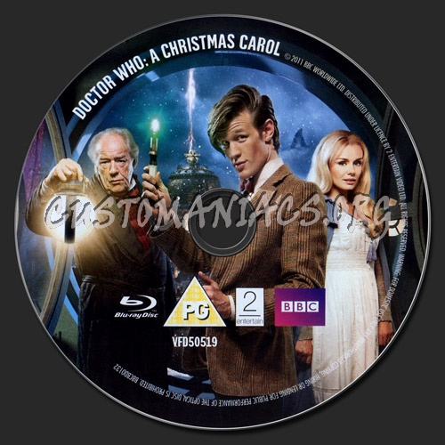 Doctor Who: A Christmas Carol blu-ray label