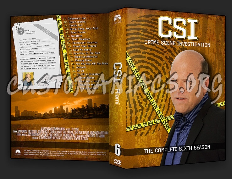 CSI Miami Season 1-8 dvd cover