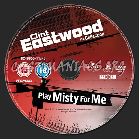 Play Misty for Me dvd label