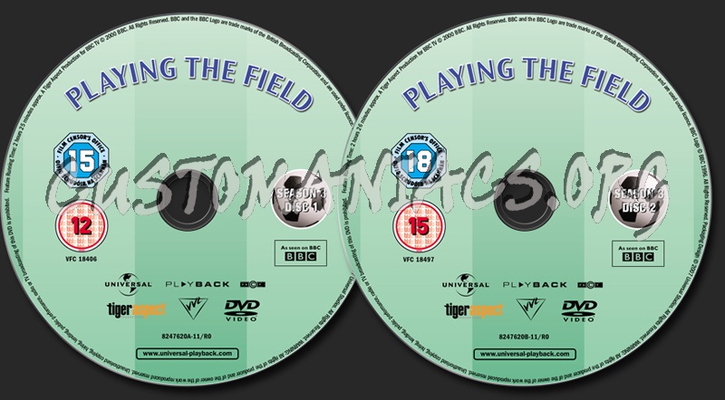 Playing the Field Season 3 dvd label