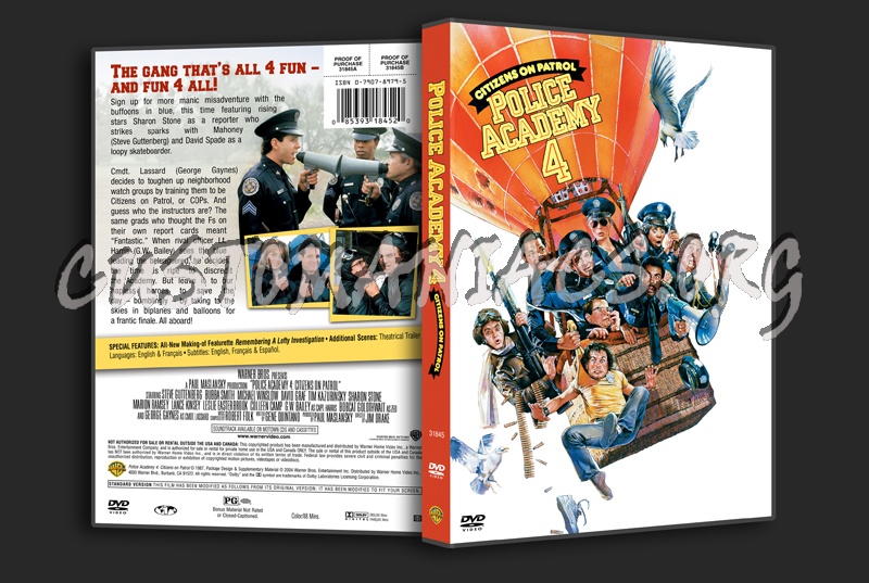 Police Academy 4 dvd cover