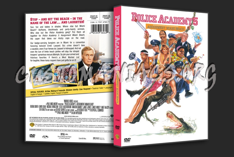 Police Academy 5 dvd cover