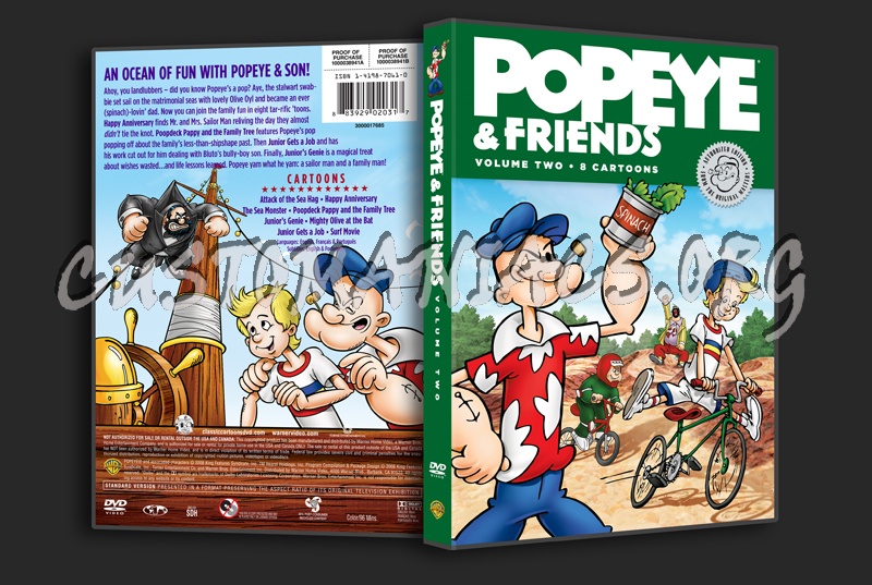 Popeye & Friends Volume 2 dvd cover