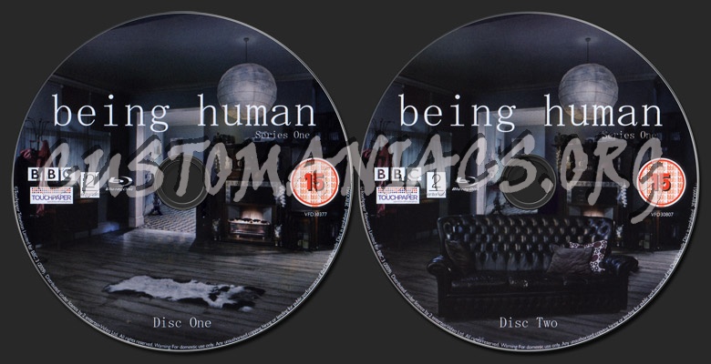 Being Human Series One blu-ray label