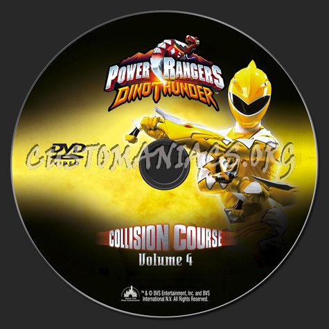 Power Rangers Dinothunder Collision Course Volume 4 dvd label
