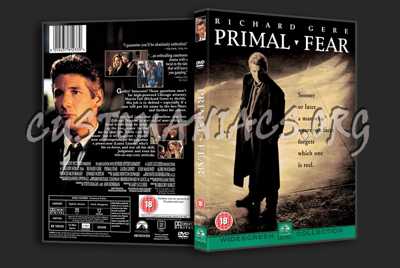 Primal Fear dvd cover