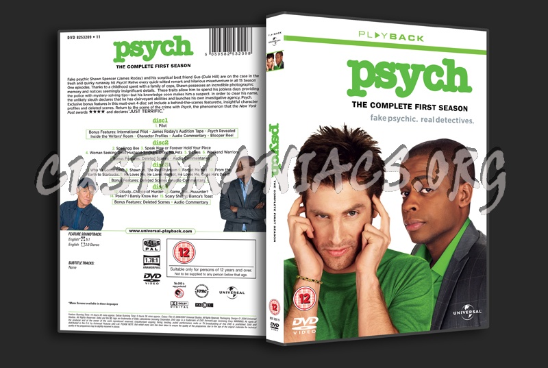 Psych Season 1 dvd cover