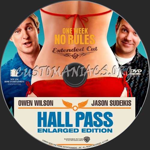 Hall Pass dvd label