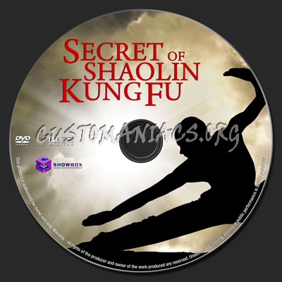 Secret of Shaolin Kung Fu dvd label