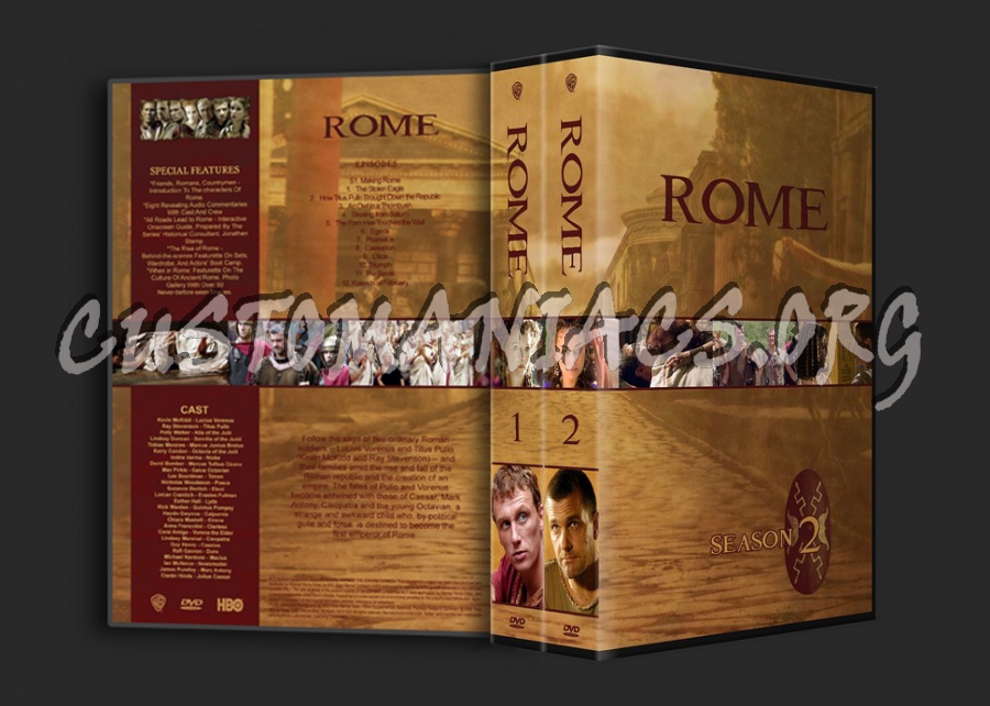 Rome Season 1-2 dvd cover