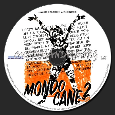 Mondo Cane 2 dvd label