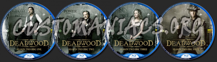 Deadwood - Season 2 blu-ray label