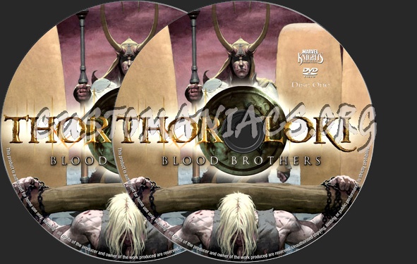 Thor And Loki Blood Brothers dvd label