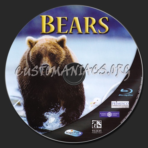 Imax Bears blu-ray label