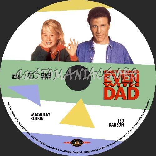 Getting Even With Dad dvd label