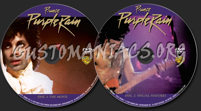 Purple Rain dvd label