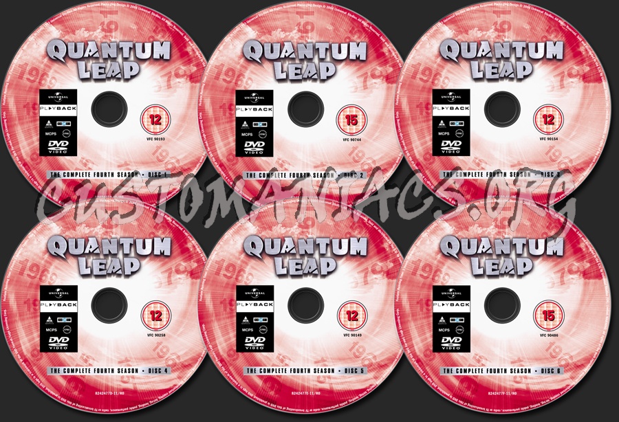 Quantum Leap Season 4 dvd label