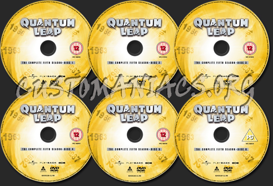 Quantum Leap Season 5 dvd label
