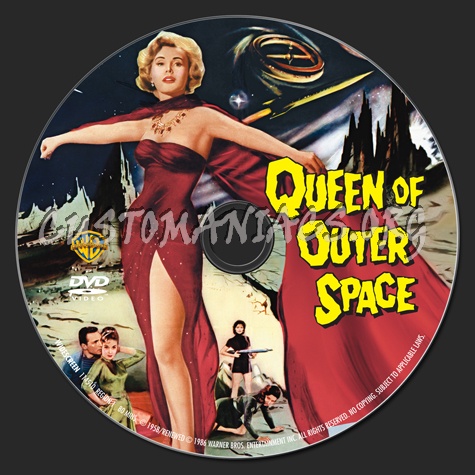 Queen of Outer Space dvd label