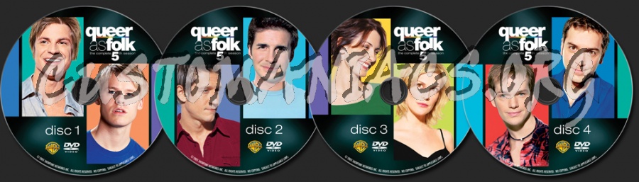 Queer as Folk Season 5 dvd label