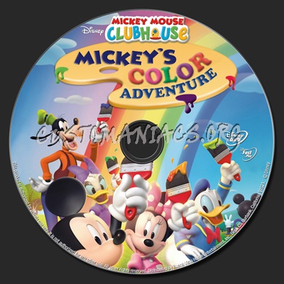 Mickey Mouse Clubhouse Mickey's Color Adventure dvd label - DVD Covers ...