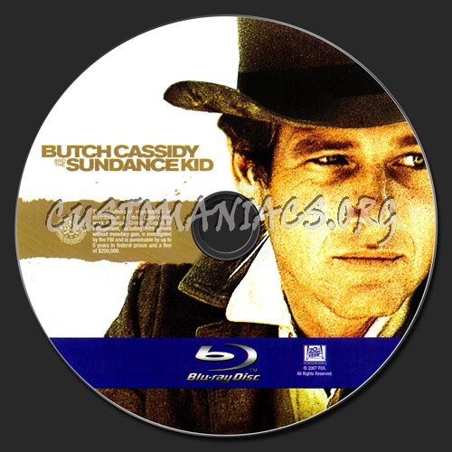 Butch Cassidy and the Sundance Kid blu-ray label