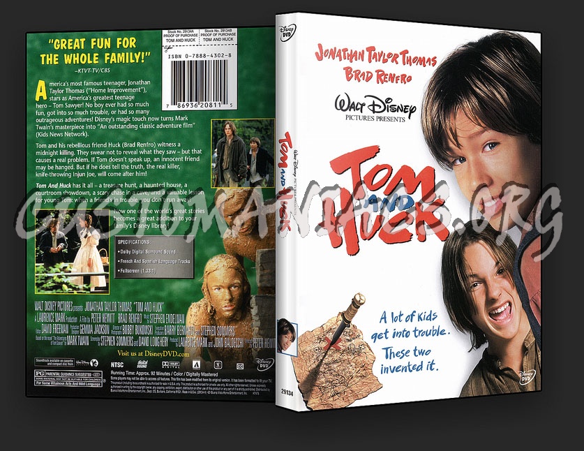 Tom and Huck dvd cover