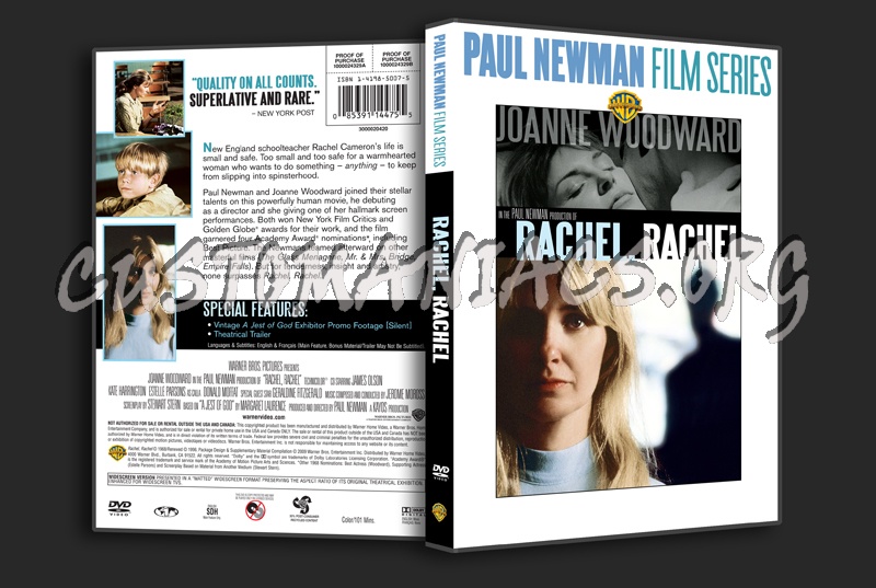 Rachel, Rachel dvd cover