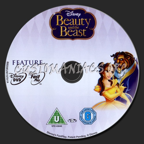 Beauty and the Beast dvd label