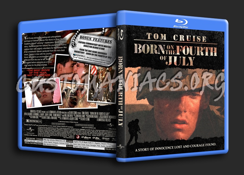 Born On The Fourth Of July blu-ray cover