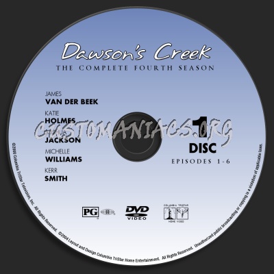 Dawson's Creek Season 4 dvd label