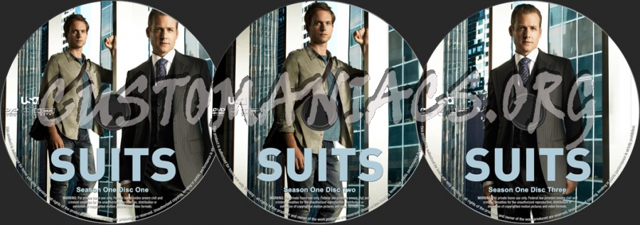 Suits Season 1 dvd label