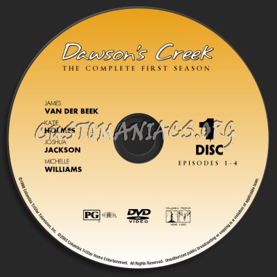 Dawson's Creek - Season 1 dvd label