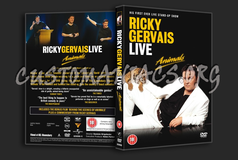 Ricky Gervais Live Animals dvd cover