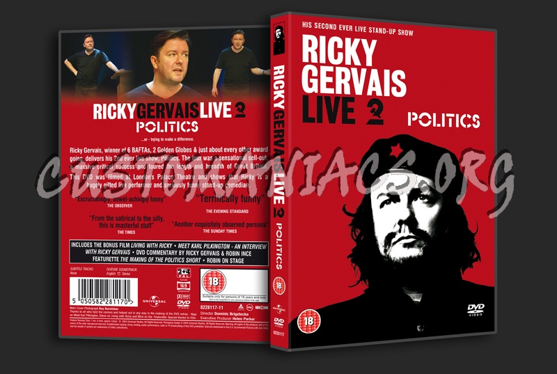 Ricky Gervais Live Politics dvd cover