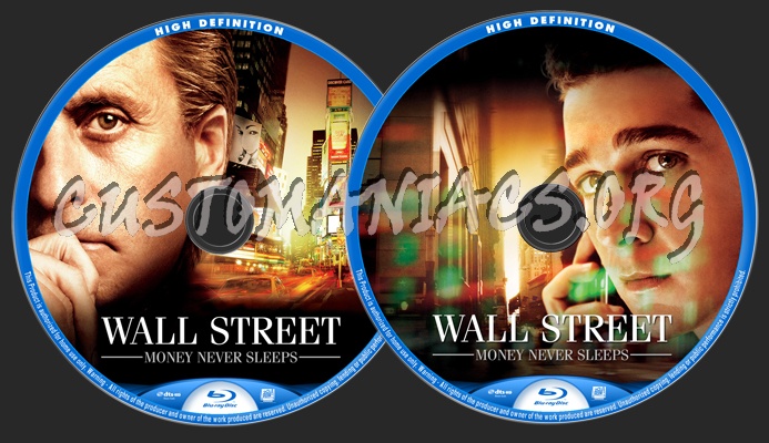 Wall Street:Money Never Sleeps blu-ray label