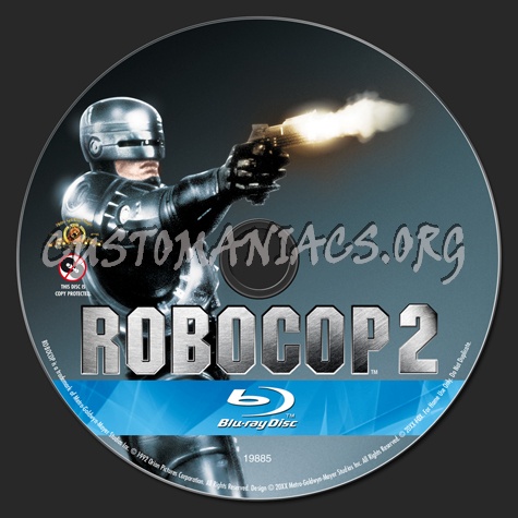 Robocop 2 blu-ray label