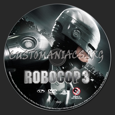 Robocop 3 dvd label