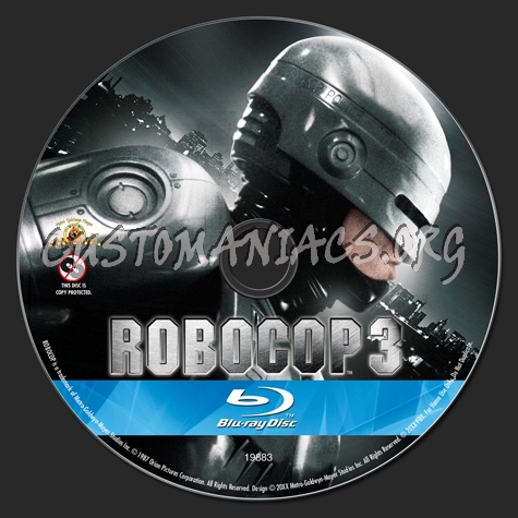 Robocop 3 blu-ray label