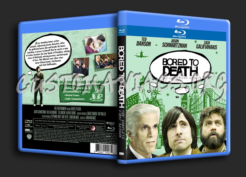 Bored To Death - Season 1 blu-ray cover