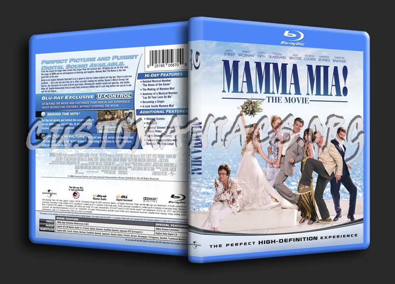 Mamma Mia blu-ray cover