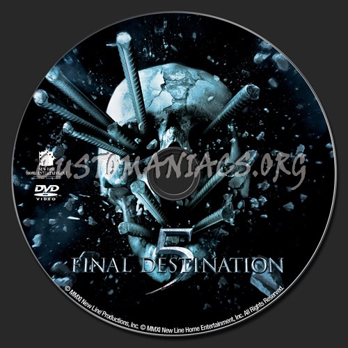 Final Destination 5 dvd label