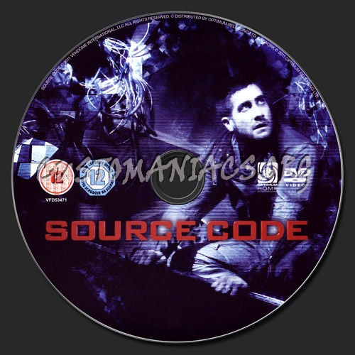 Source Code dvd label