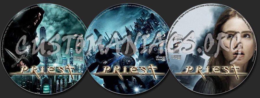 Priest (2011) blu-ray label