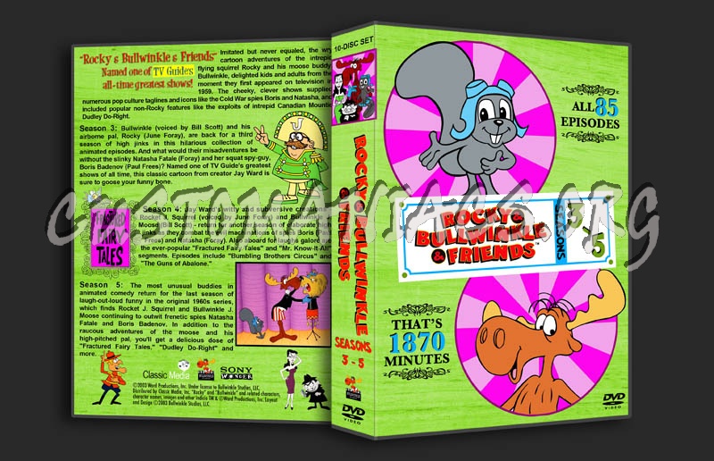 Rocky & Bullwinkle & Friends: Seasons 3-5 dvd cover