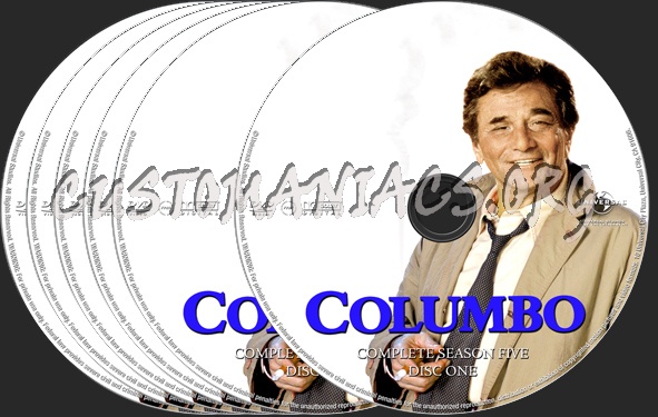Columbo Season 5 dvd label