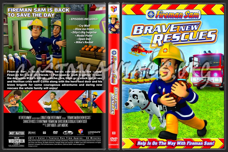 Fireman Sam Brave New Rescues dvd cover