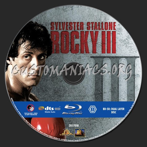 Rocky III blu-ray label