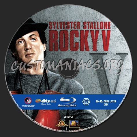 Rocky V blu-ray label