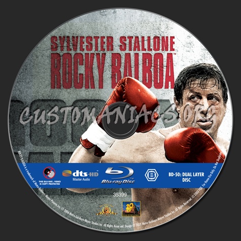 Rocky Balboa blu-ray label